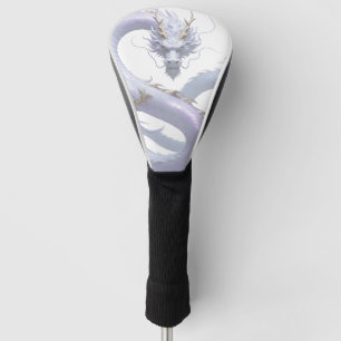 Couvre-club De Golf Art du Dragon Blanc   Esthétique Fantastique Mythi