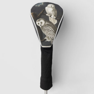 Couvre-club De Golf Art oiseau de nuit vintage de la chouette blanche 