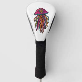 Couvre-club De Golf Artistic Jellyfish Driver Head Cover