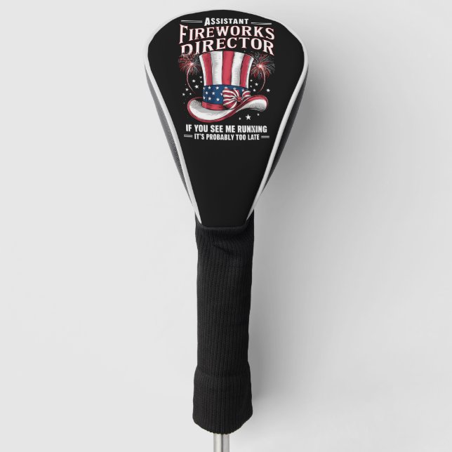Couvre-club De Golf Assistant Fireworks Director USA 4 juillet (Devant)