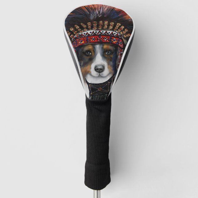 COUVRE-CLUB DE GOLF AUSTRALIAN SHEPHERD (Devant)