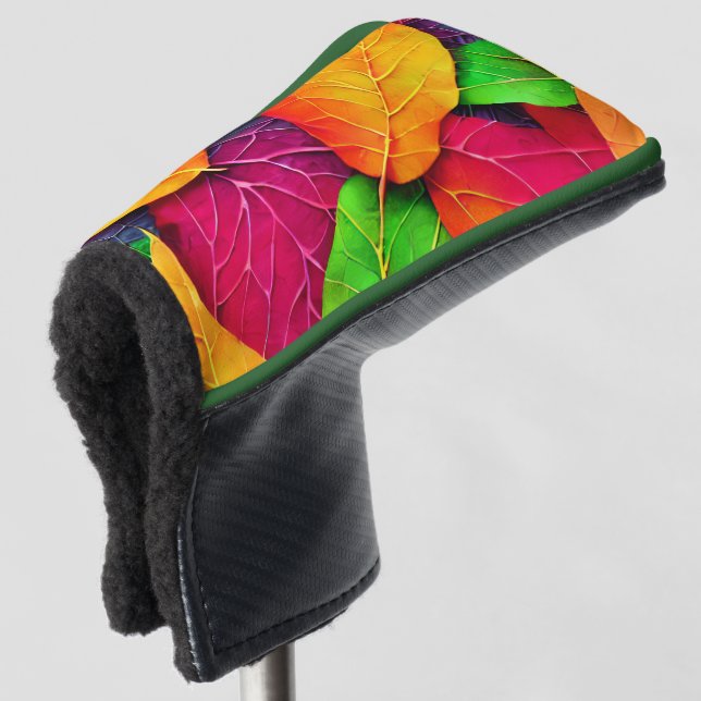 Couvre-club De Golf Automne Feuilles Motif (Devant 3/4)
