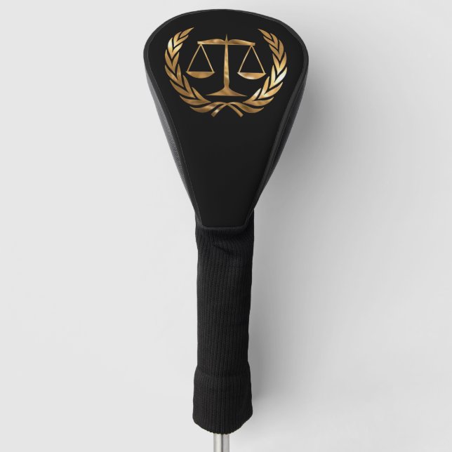 Couvre-club De Golf Avocat à Law Gold (Devant)