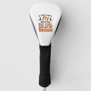 Couvre-club De Golf Balai de sorcière drôle Grande fille Conception de