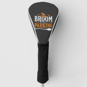 Couvre-club De Golf Balai d'Halloween Parking Chapeau de Sorcière Grap