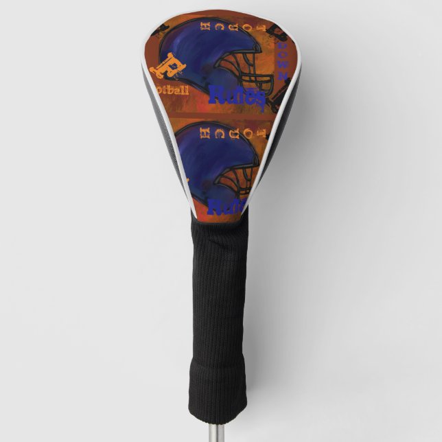 COUVRE-CLUB DE GOLF BALLON DE FOOT AMÉRICAIN (Devant)