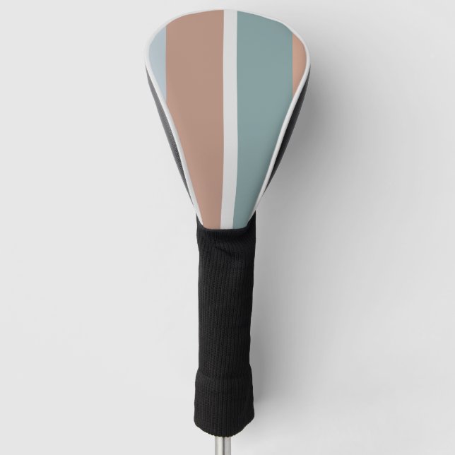 Couvre-club De Golf Bandes de couleurs coupées (Devant)