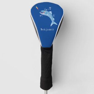Couvre-club De Golf Barracuda poisson affamé de la pêche dessin animé