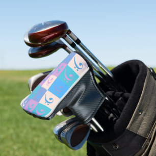 Couvre-club De Golf Bass Clef Pastel Music Motif