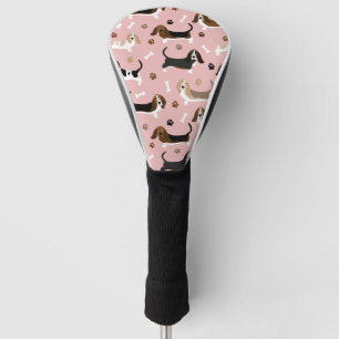 Couvre-club De Golf Basset Hound Chig Bones and Paws