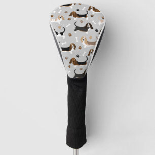 Couvre-club De Golf Basset Hound Chig Bones and Paws