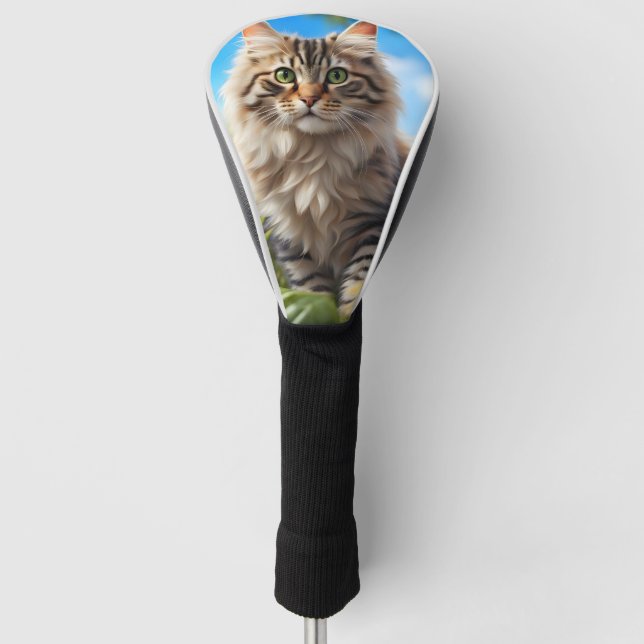 Couvre-club De Golf Beau chats beau jardin (Devant)