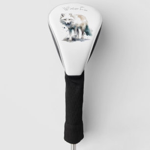 Couvre-club De Golf Beauté arctique : Renard d'hiver, coutume