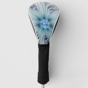Couvre-club De Golf Beauté florale Abstraite moderne Blue Pastel Flowe