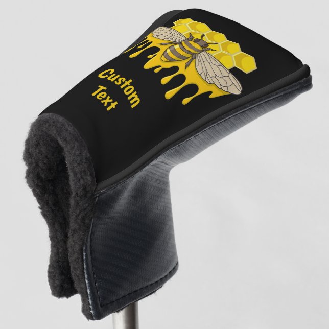 Couvre-club De Golf Bee Hive Honey Golf Head Couverture (Devant 3/4)