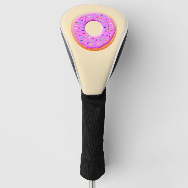 Couvre-club De Golf Belle Donut Avec Dessin D'Arrosage (Devant)