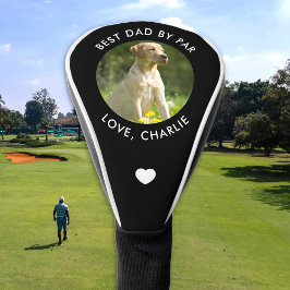 Couvre-club De Golf Best Dad By Par Custom Photo Text Name