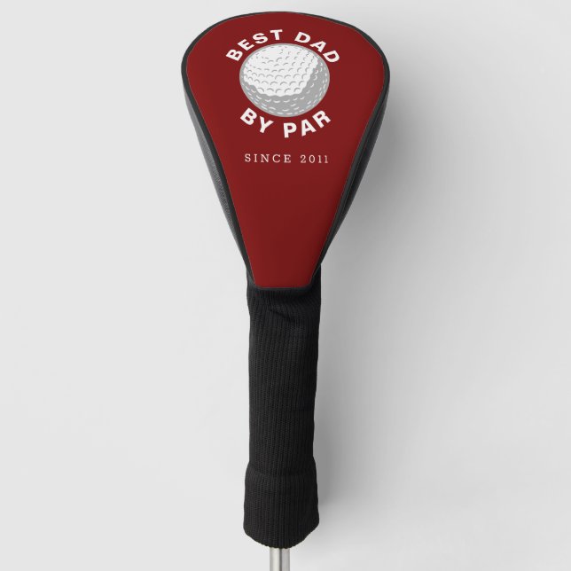 Couvre-club De Golf Best Dad By Par Modern Custom (Devant)
