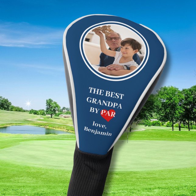 Couvre-club De Golf BEST GRANDPA PAR PAR Photo personnalisée (Créateur téléchargé)