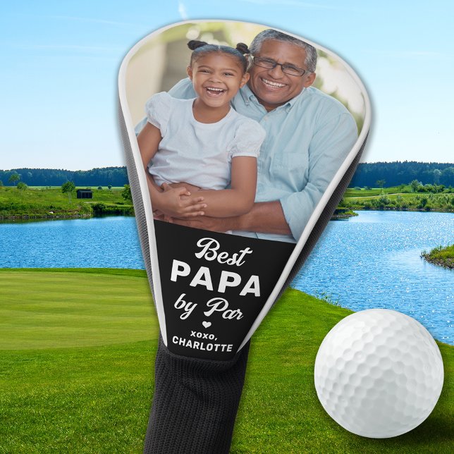 Couvre-club De Golf BEST PAPA PAR PAR Photo personnalisée Modern Golfe (Créateur téléchargé)