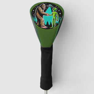 Couvre-club De Golf Bigfoot Alien Alliance - Funny Scifi Cryptid