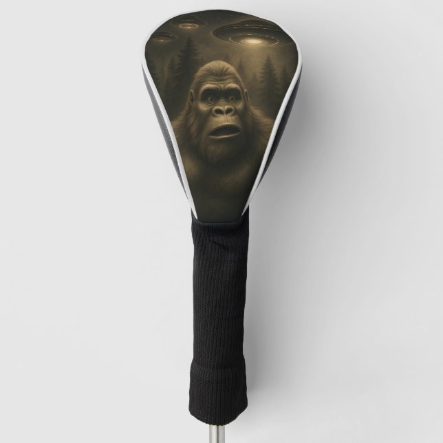 Couvre-club De Golf Bigfoot Sasquatch Alien UFO Funny (Devant)
