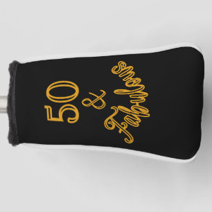 Couvre-club De Golf Black et Gold 50 et Fabulous