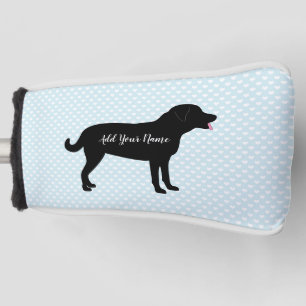 Couvre-club De Golf Black Lab Dog Nom personnalisé