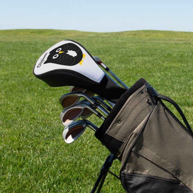 Couvre-club De Golf Black Owl Design (In Situ)