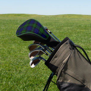 Couvre-club De Golf Black Watch Tartan bleu vert Plaid