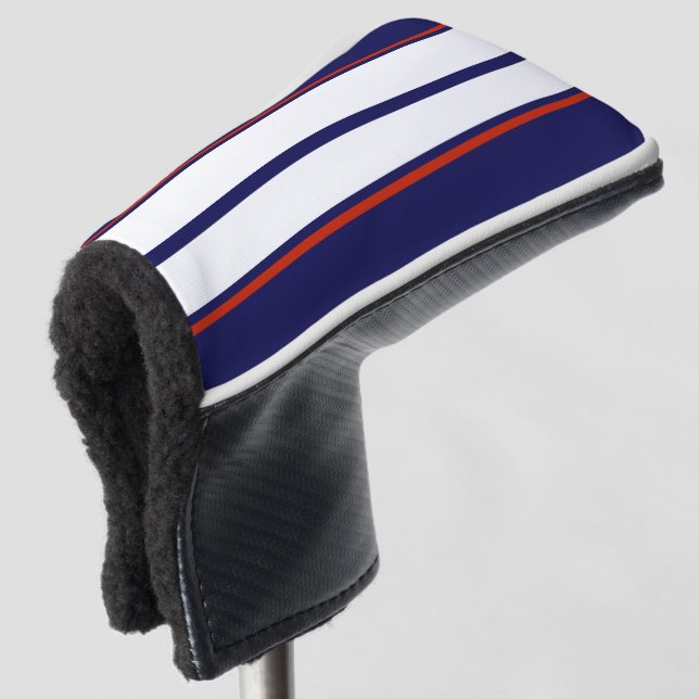 Couvre-club De Golf Bleu, blanc et rouge Classy (Devant 3/4)