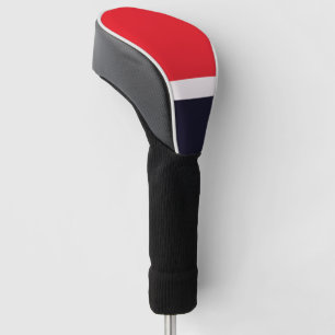 Couvre-club De Golf Bleu Marine Avec Rouge