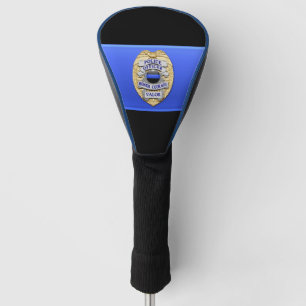 Couvre-club De Golf Blue Line mince honorent l'insigne