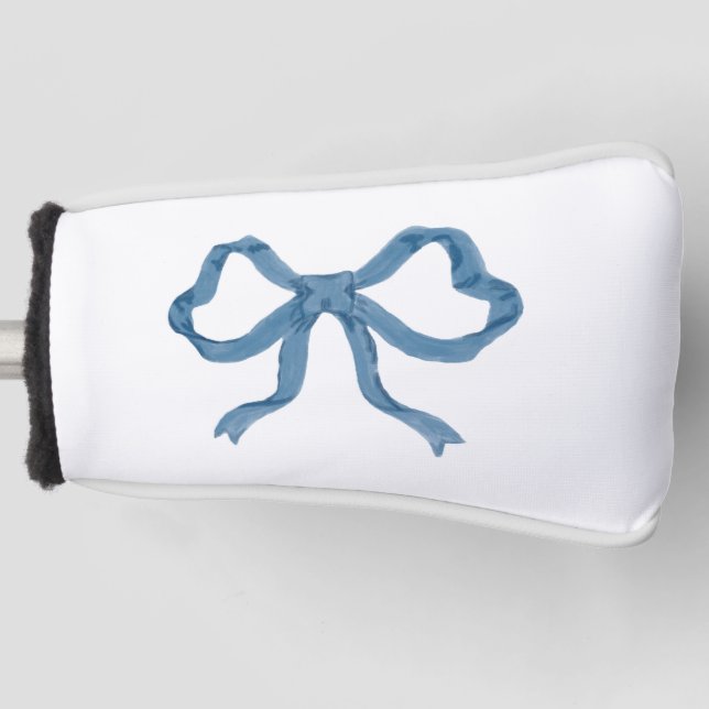Couvre-club De Golf Blue Ribbon Bow Golf Head Cover (Devant)