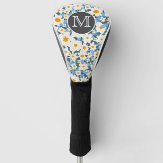 Couvre-club De Golf Blue Wildflower Golf Head Cover