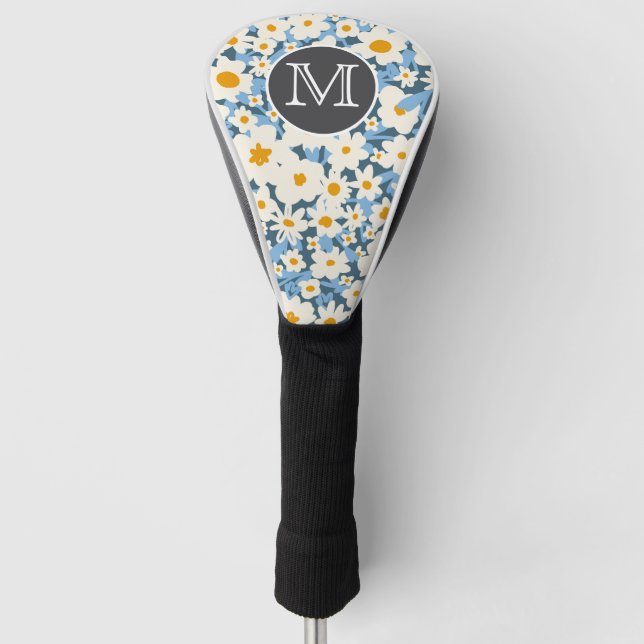 Couvre-club De Golf Blue Wildflower Golf Head Cover (Devant)