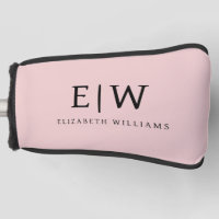 Blush Dusty rose moderne Script Girl Monogramme No