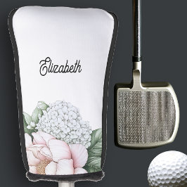 Couvre-club De Golf Blush Pink Peony Personalized