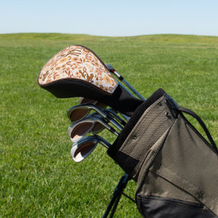 Couvre-club De Golf Boeuf mignon cerf modèle floral