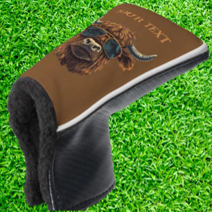 Couvre-club De Golf BOSS HIGHLANDER COW Golf Head Cover