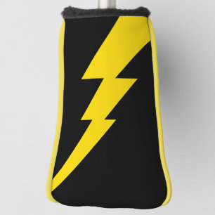 Couvre-club De Golf Boulon de foudre jaune