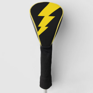 Couvre-club De Golf Boulon de foudre jaune