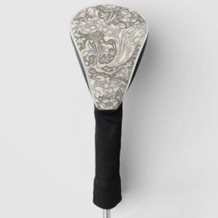 Couvre-club De Golf Bouton de fiancé de William Morris damassé antique