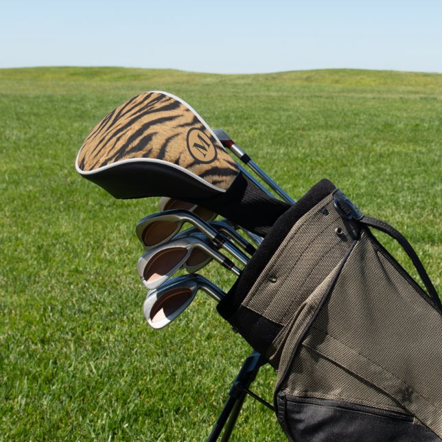 Couvre-club De Golf Brown zèbre rayures de fourrure motif (In Situ)