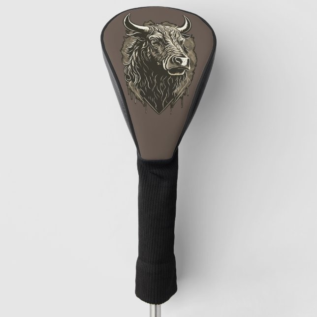 Couvre-club De Golf Bull Portrait (Devant)