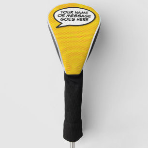 Couvre-club De Golf Bulle de bande dessinée personnalisée