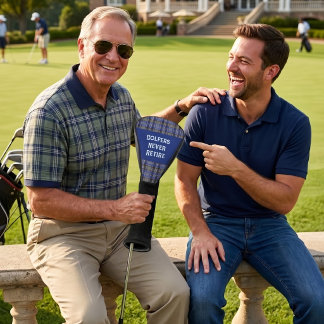 Couvre-club De Golf Cadeaux de retraite personnalisés pour Papa avec d