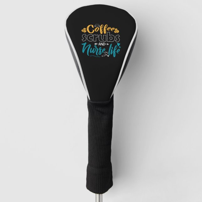 Couvre-club De Golf Café Et Infirmière Vie (Devant)