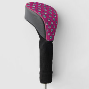 Couvre-club De Golf Calavera Cat Art Motif