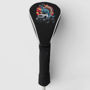 Couvre-club De Golf Camion Monster T-Rex Dinosaur de Thanksgiving